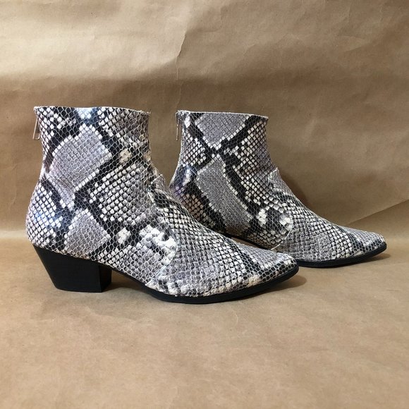 Steve Madden Shoes - Steve Madden | Cafe Natural Snake Leather Booties